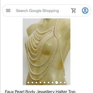 Pearl body chain